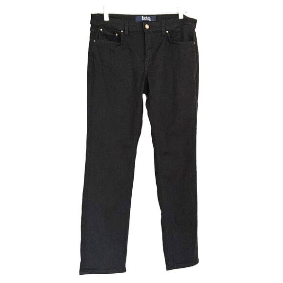 Boden Trafalgar Straight Leg Jeans - Black - size US 8P - EUC - Picture 1 of 8